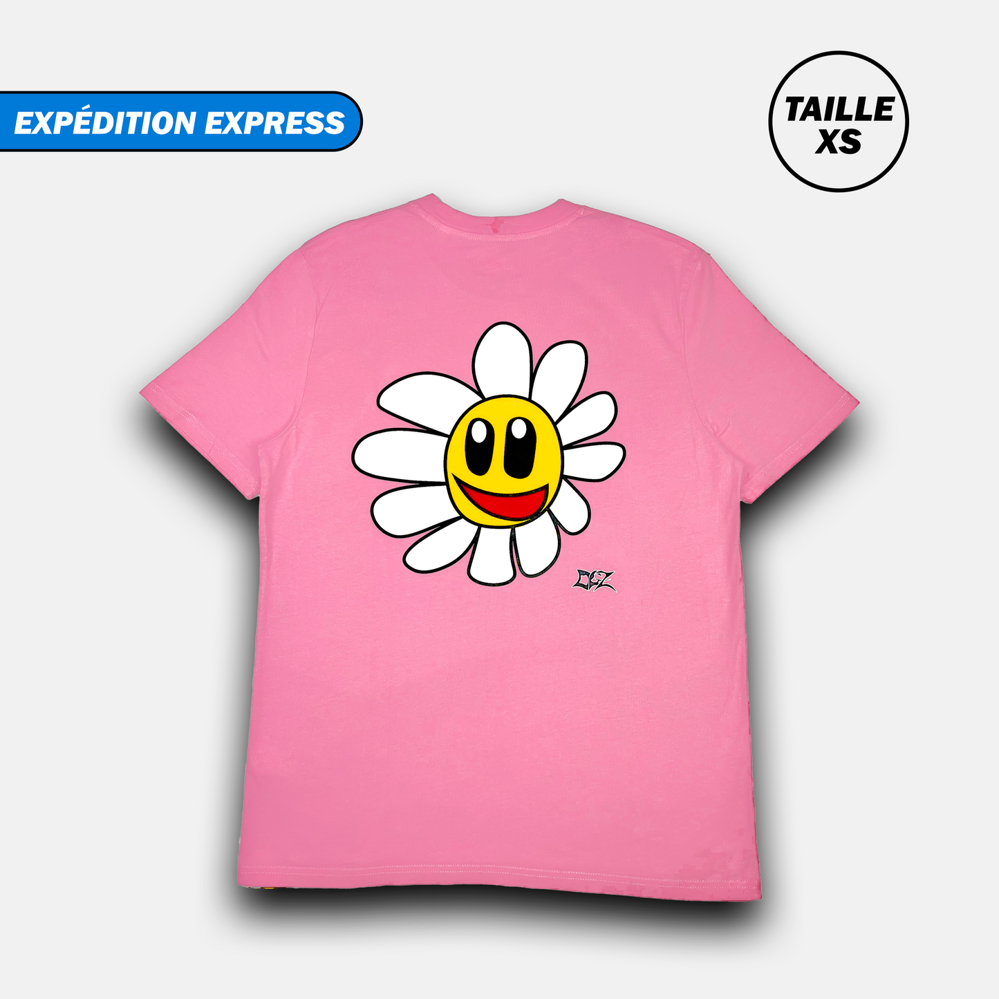 Daniel Flower Tee Pink pastelo