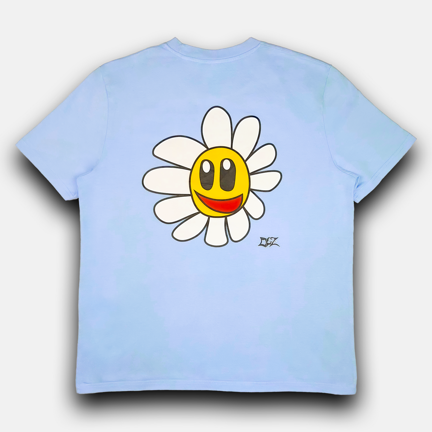 Daniel Flower Tee Blue pastelo