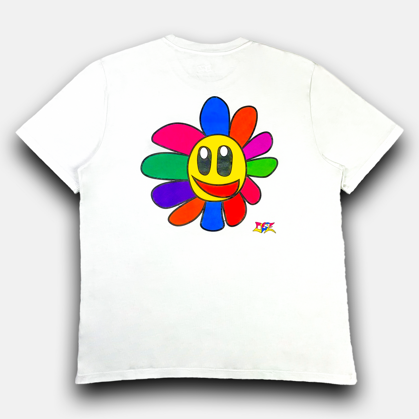 Daniel Flower Tee Multicolor White