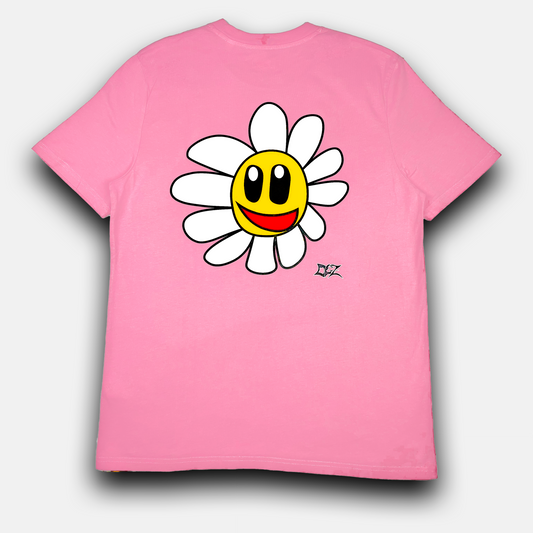 Daniel Flower Tee Pink pastelo